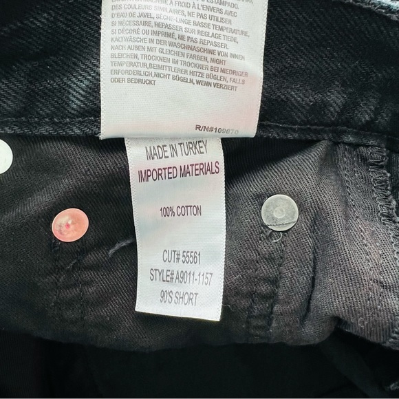 Agolde 90's Pinch Waist High Rise Straight Leg Shorts NWT - Picture 10 of 13